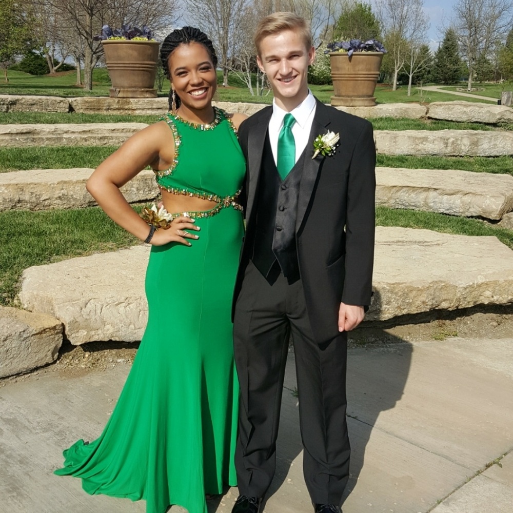 Green Mermaid style Prom Dress